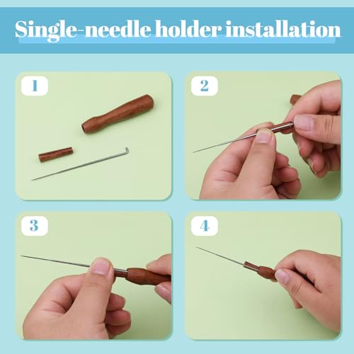 40 Pcs Needle Felting Tools Felting Needles Kit Wool Supplies (40 Count)