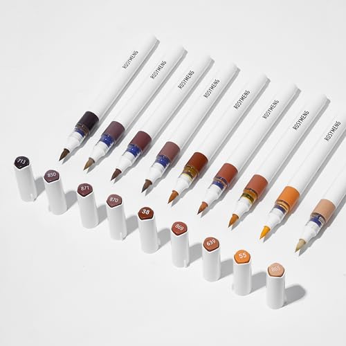ROSYMENG 9 Color Acrylic Paint Pens (9 Count)