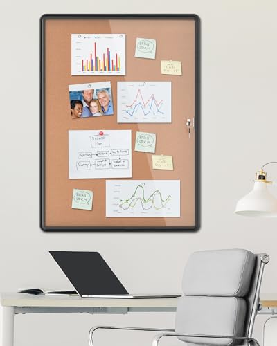 38"x28" Enclosed Bulletin Board