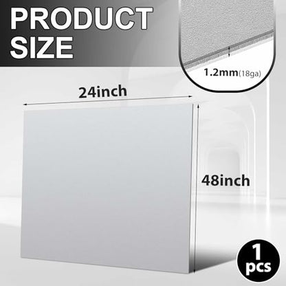 1 Pcs Mild Steel Sheet Cold Rolled 18 Gauge Metal Plate Weldable Metal Sheets for Professional Industrial DIY Use