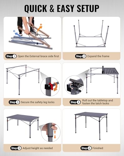 Heavy Duty Folding Camping Table