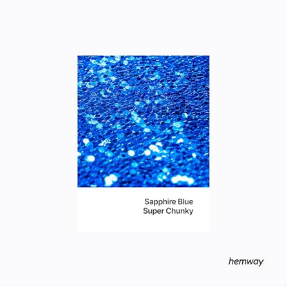 Resin Glitter Sapphire Blue 100g Super Chunky (3.5 Ounce)