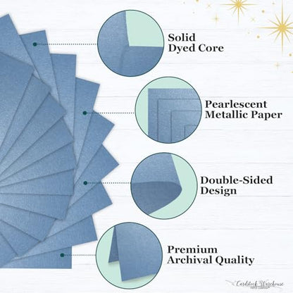 Cardstock Warehouse Stardream Vista Blue Cardstock Paper (25 Count)