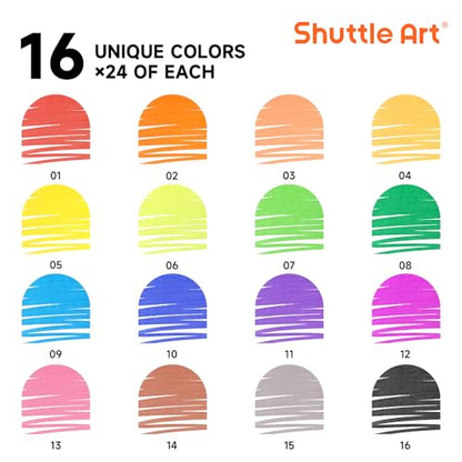 384 Pack Washable Super Tips Markers (384 Count)