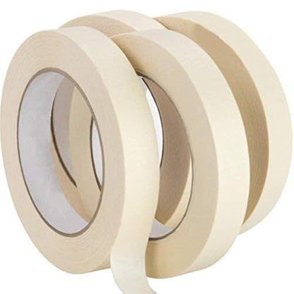 3/4 in Pro-Grade Masking Tape. 60 Yard Roll 4 Pack = 240 Yards of Multi-Use, Easy Tear Removable Tape. Great for Labeling, Painting, Packing and More. Adhesive Leaves No Residue! (720 Foot)