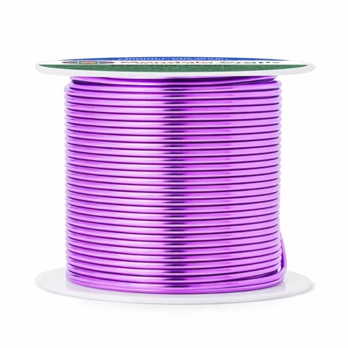 16 Gauge Violet Anodized Aluminum Craft Wire
