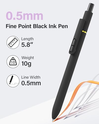 8 Pcs Gel Pens with Fidget Clip (8 Count)