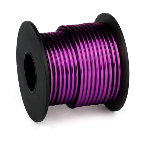 32.8FT 8 Gauge Bendable Purple Aluminum Craft Wire for Jewelry Making Craft (32.8 Foot)
