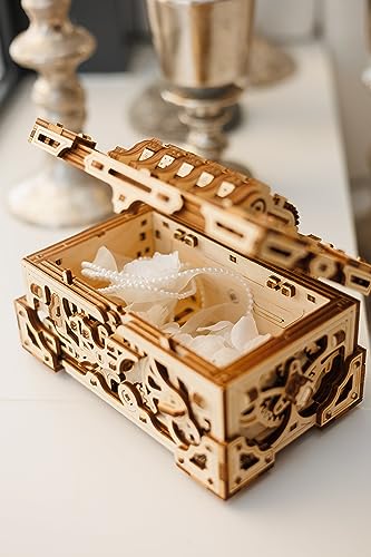 Enigma Chest Puzzle Box 3D Wooden Puzzles for Adults to Build
