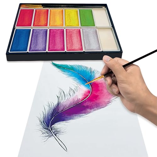 6ML Shimmer Watercolor Paint Set (60 Count)