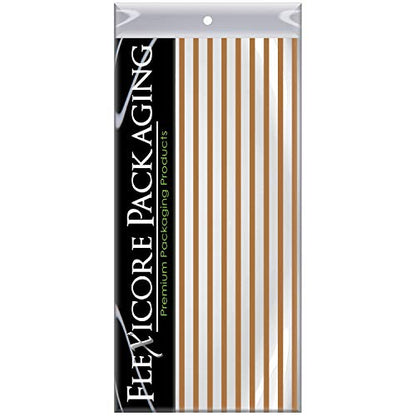 Metallic Gold Pin Stripe Print Gift Wrap Tissue Paper Size (10 Count)