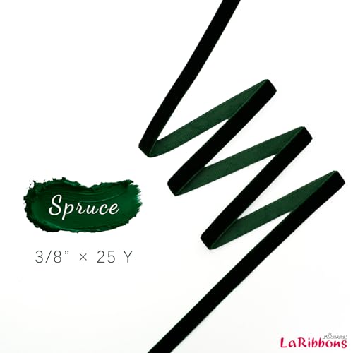 Green Thin Velvet Ribbon