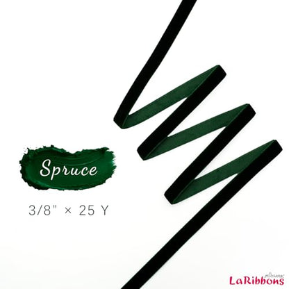 Green Thin Velvet Ribbon