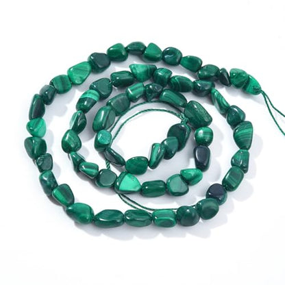 Malachite Pebble Nugget Oval Free Tumbled Stone 6