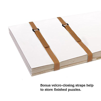 1500 Piece Jigsaw Puzzle Board with Padded Cover