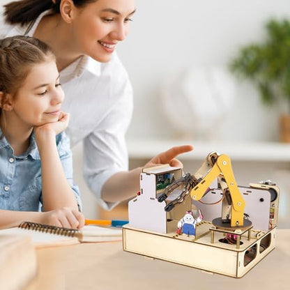 3-in-1 ESP32 IoT Control Smart Factory Starter Kit, Electronics Programming Kit Compatible with Arduino Scratch Online Tutorials, School DIY Education Solution Series STEAM Set for Teens 12+