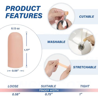 Gel Finger Cots Protectors (10 Count)