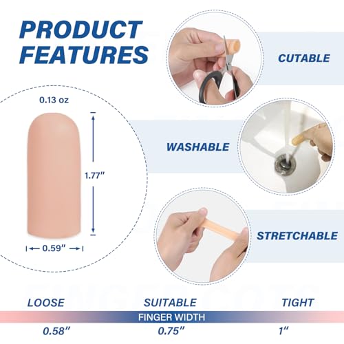 Gel Finger Cots Protectors (18 Count)