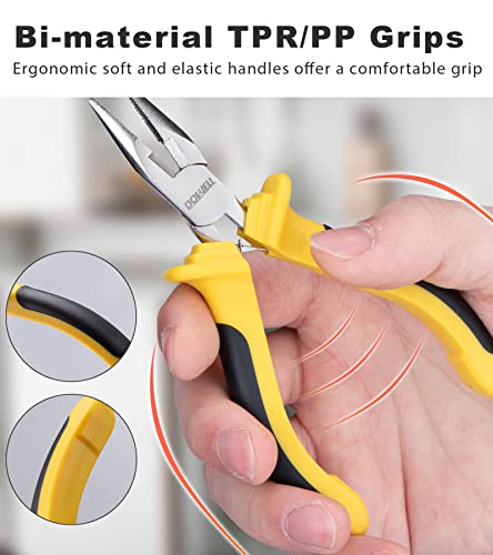 6 Pcs Mini Pliers Set for Making Crafts Repairing with Pouch (6 Count)