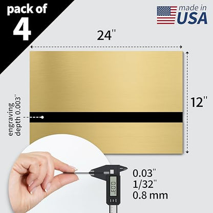 Metallic Looking Acrylic Sheet (4 Count)