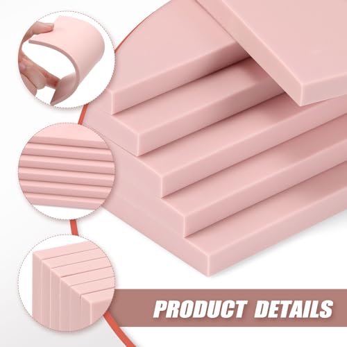 6 PCS 4"x6" Soft Linoleum Blocks for Printmaking & Stamp Making