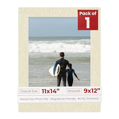 11x14 Mat Bevel Cut for 9x12 Photos