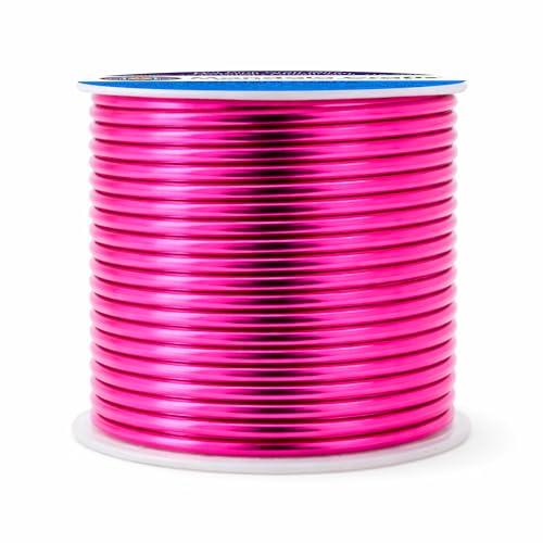 12 Gauge Hot Pink Anodized Aluminum Craft Wire (60 Foot)