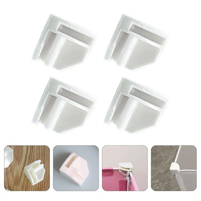 Right Angle Snap Buckles 50 Pack Plastic Cube Storage Connectors for Wire Cube Organizer Modular Closet Shelf Fixing Accessories 0.94 Inch