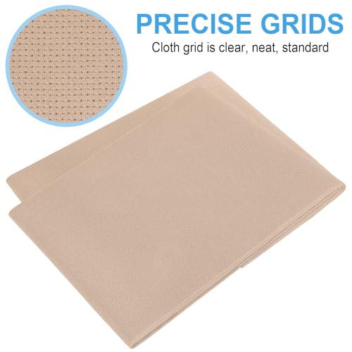 Cross Stitch Fabric 14 Count Aida Cloth 28 x 19 Inch Large Size Classic Reserve Cross Stitch Supplies Embroidery Fabric for Home DIY Craft Decoration Handmade