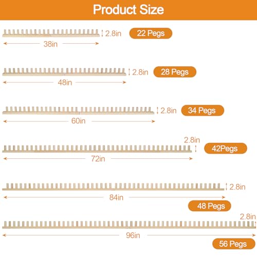72“ Chunky Blankets Loom Knitting Looms Long Installation Free and Adjustable Foldable Portable Extra Loom Large 38