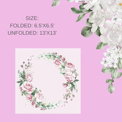 20 ct 13x13 Flowers Paper Luncheon Decoupage Napkins (20 Count)
