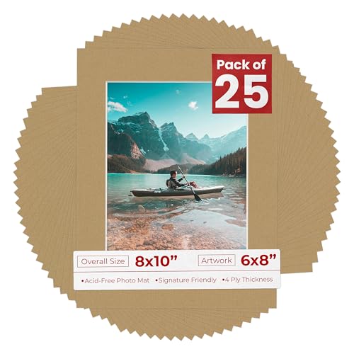 6x8 Mat for 8x10 Frame (25 Count)