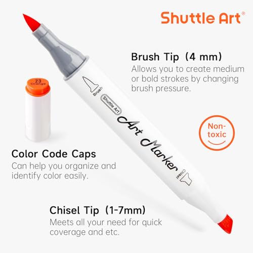 Alcohol Markers Brush tip (51 Count)