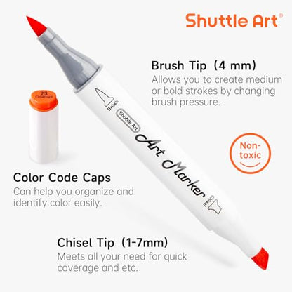 Alcohol Markers Brush tip (51 Count)