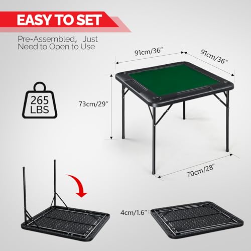 35" Foldable Mahjong Table