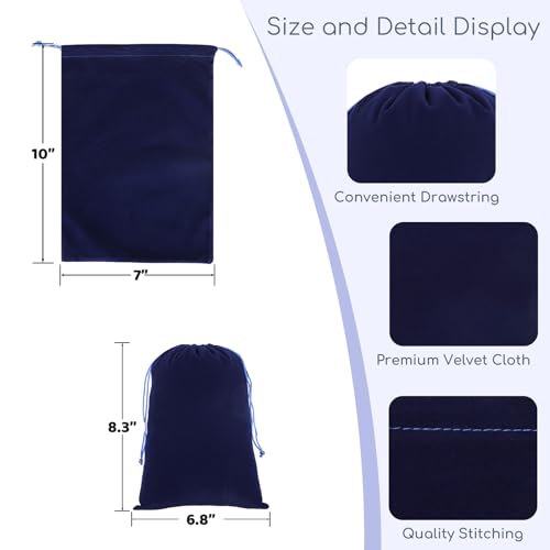 50Pcs Velvet Gift Bags (33.6866 Ounce)
