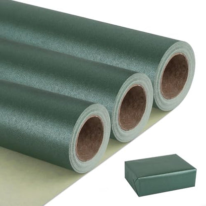 Dark Green Matte Wrapping Paper (3 Count)