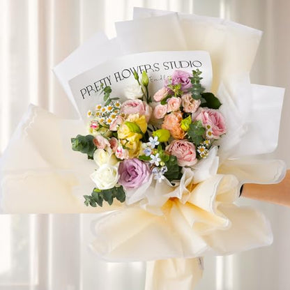 20 Sheets Flower Wrapping Paper (20 Count)