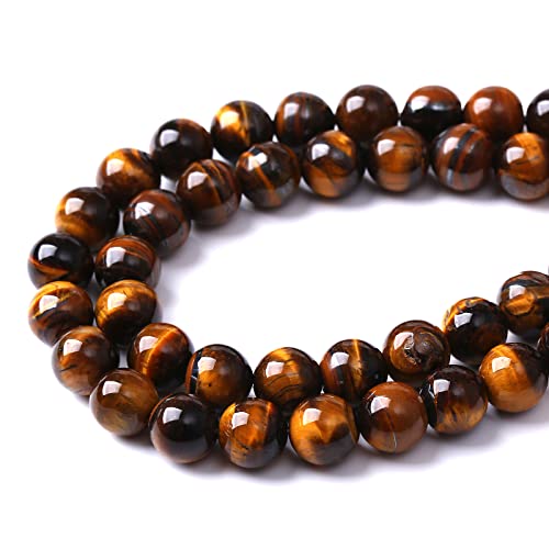 12mm 32pcs Natural Iron Yellow Tiger Eye Stone Beads for Jewelry Making Healing Energy Beads DIY Bracelet Necklace