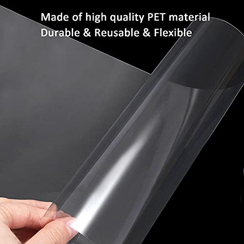 15 Pack 6 Mil 12 x 24 inch Clear Mylar Stencil Sheet