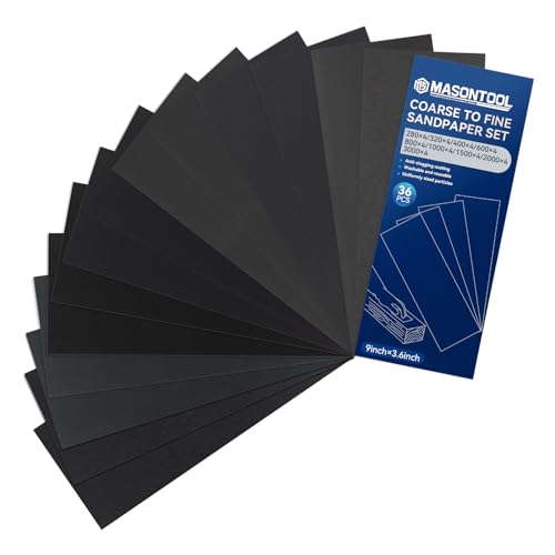 36 Pcs Wet Sand Paper Assortment