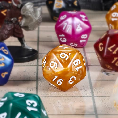 100pcs D20 Dice Set for Dungeon and Dragons (100 Count)