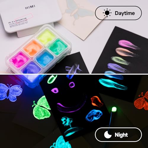 Glow in The Dark Jelly Gouache Paint Set