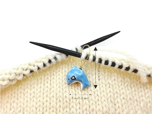 Handmade Ocean Fish Stitch Markers 4 PCS in One Case