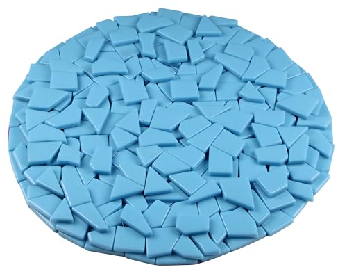 Irregular Glass Mosaic Tiles Bulk 500g Glossy and Iridescent Mosaic Glass Tiles for DIY Projects and Arts and Crafts Solid Colors and Mixes (263 Count)