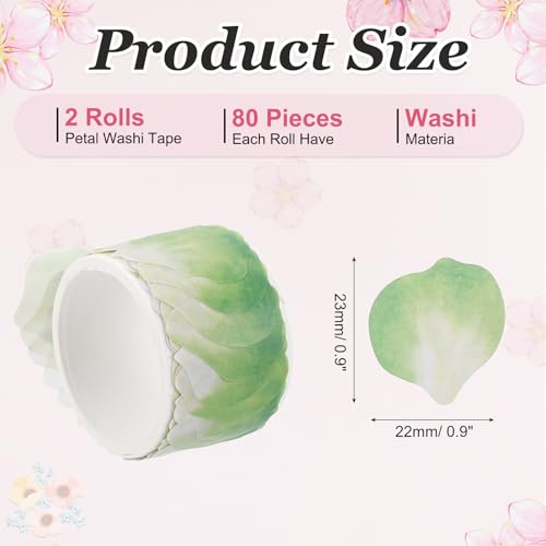 2 Rolls Petal Washi Tape