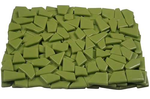 Irregular Glass Mosaic Tiles Bulk 500g Glossy and Iridescent Mosaic Glass Tiles for DIY Projects and Arts and Crafts Solid Colors and Mixes (263 Count)