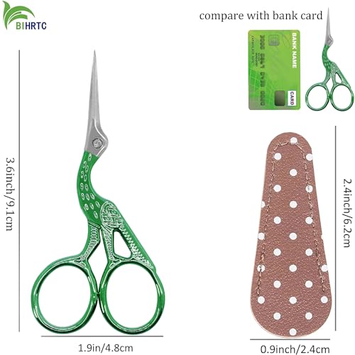 3.6" Small Crafting Shears with Leather Case for Embroidery