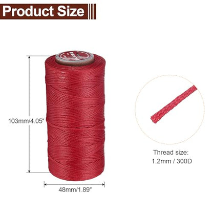 Flat Leather Sewing Waxed Thread