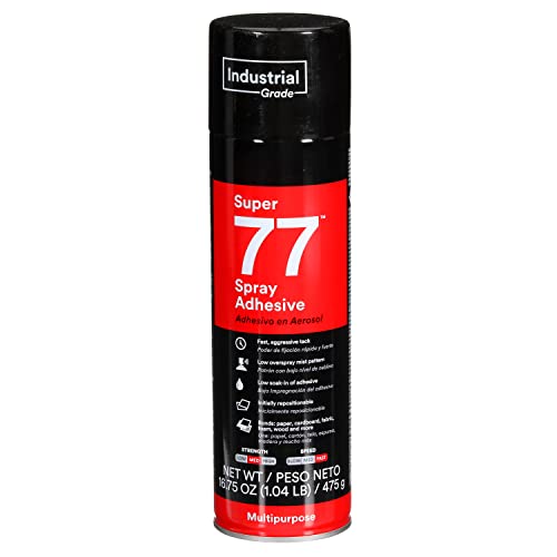 Super 77 Multipurpose Permanent Spray Adhesive Glue (16.75 Ounce)
